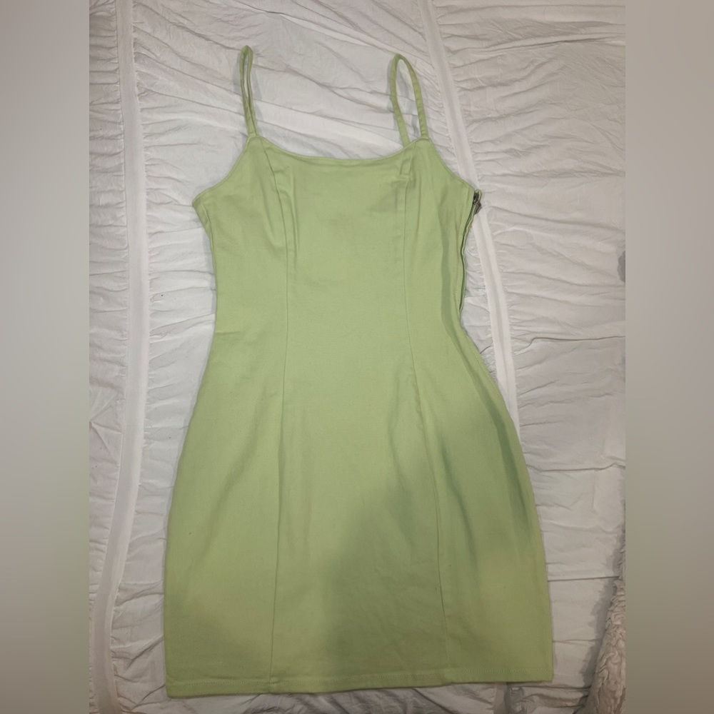 H&M Green Jean Dress